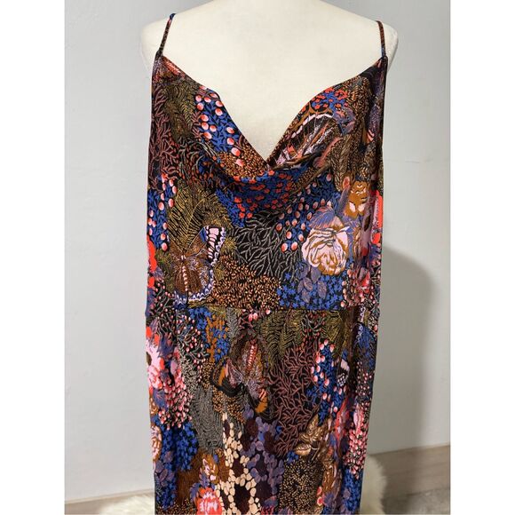 Anthropologie The Elyse slip dress floral print sleeveless 3X - Picture 4 of 13